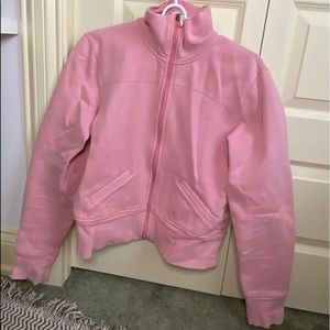 vintage Lululemon pink zip up sweater.